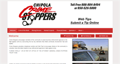 Desktop Screenshot of chipolacrimestoppers.com