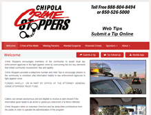 Tablet Screenshot of chipolacrimestoppers.com